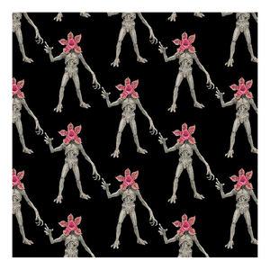 Tissu imprimé respirant de conception de choses étranges populaires de sortie d'usine pour des vêtements chaussures de coton de bande dessinée hommes tissés - Product Image 4