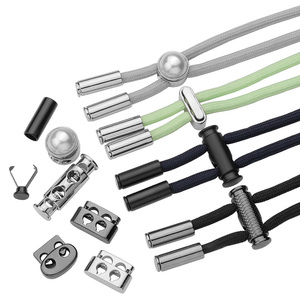 Hebilla de cordón ajustable Accesorio de ropa con cierre de resorte Tapón de cordón de <span class=keywords><strong>metal</strong></span> Técnica de revestimiento de aleación de zinc - Product Image 1