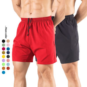 Shorts de sport pour homme à séchage rapide, taille mi-haute, pour la salle de sport, le fitness, le tennis, l'exercice, avec poche intérieure, 100% polyester, décontracté - Product Image 4