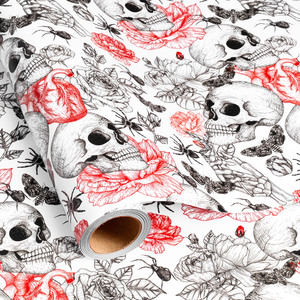 Rollo de Papel de Regalo Personalizado de 80 g/m² con Logotipo e Imagen Impresos, Papel de Embalaje para Regalos de Halloween - Product Image 2