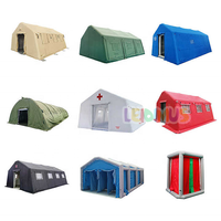 Tente médicale gonflable étanche à l'air de style européen Tente d'urgence d'isolement de décontamination Tente de salle blanche ISO 5 personnalisée