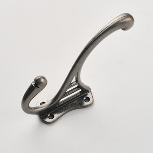 Gancho Doble de Aleación de Zinc Plateado Antiguo para Baño, Estilo Escandinavo, Anticorrosión - Product Image 4
