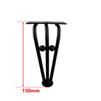 Pieds de patte de chat de conception simple matériel en acier laminé à froid pour jambes de canapé jambes de Table basse pied de meuble TV pied de Support de cuisine