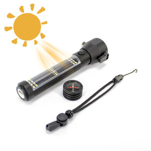 Linterna LED Recargable Solar USB Portátil 18650, Multifuncional, para Emergencias en el Automóvil, <span class=keywords><strong>Escape</strong></span>, Rescate, Resistente al Agua - Product Image 1