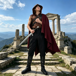 Manteau de Chevalier Médiéval et Renaissance Transfrontalier pour Halloween, Cosplay Unisexe en Polyester, Style Européen et Américain, pour Jeux de Rôle Fantastiques - Product Image 2