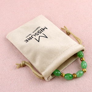 Custom logo Printed <b>Gift</b> Bags for Jewelry Card Drawstring Dust Velvet Jewellery Pouches Suede Jewelry Packaging Bags - Product Image 5