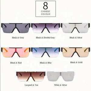 Nouvelles lunettes de soleil carrées sans monture, surdimensionnées, pour femmes et hommes, avec logo personnalisé, protection UV400, modèle 2021 - Product Image 6