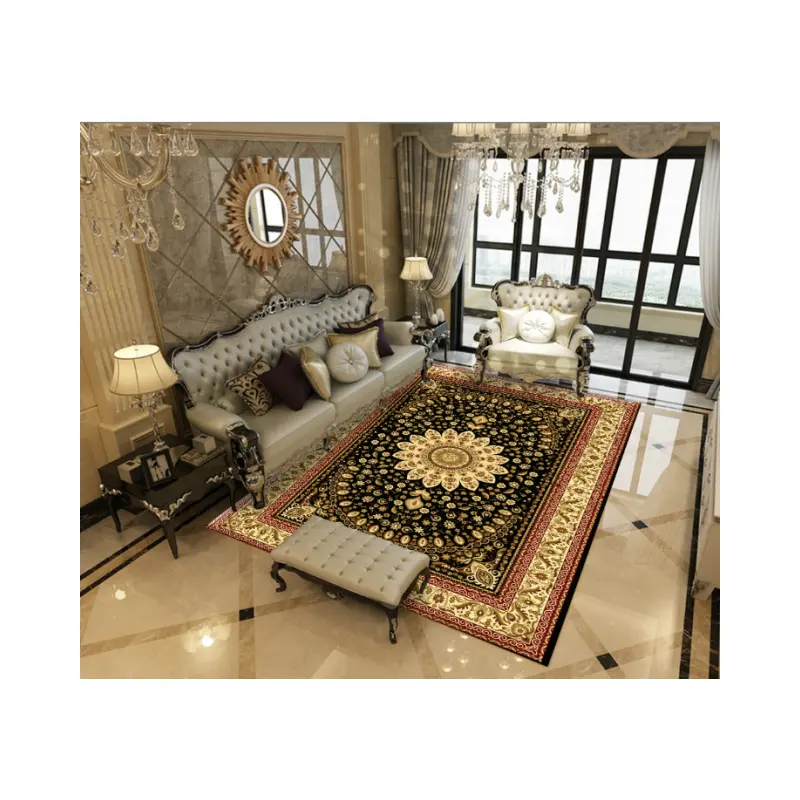 2024 Eco-friendly Modern Printed Polyester Carpet Rugs 3d Design Living Room Carpets Geometric Area Rug