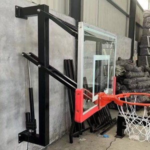 <span class=keywords><strong>Panier</strong></span> <span class=keywords><strong>de</strong></span> <span class=keywords><strong>basket</strong></span> mural en acier pour adultes et enfants, utilisation intérieure/extérieure, panneau réglable en hauteur (Modèle JZ-036 Couleurs) - Product Image 3