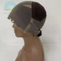 Nouveau style – Perruque complète transparente de 10 pouces en cheveux indiens Remy bruts, alignés, bouclés et volumineux de 15 mm, pour femmes (Funmi) – En stock