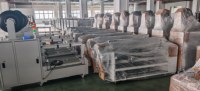 Machine d'emballage automatique robuste pour palettes alimentaires, papier et plastique, haute productivité pour entrepôts logistiques