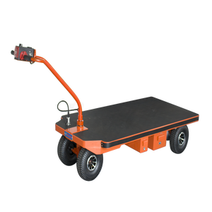 Chariot à main électrique industriel pliable avec conception de plateau plat, chariot à plateau plat robuste - Product Image 1