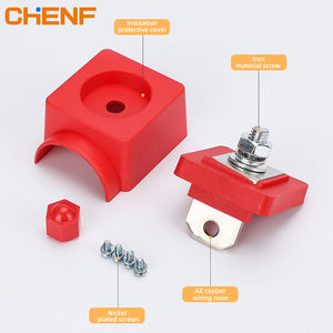 CHENF Venta directa de fábrica <span class=keywords><strong>Cubierta</strong></span> de <span class=keywords><strong>aislamiento</strong></span> 300A Poste de cableado cuadrado Todo el inversor de cobre Terminal de batería de litio Conector de alimentación - Product Image 5