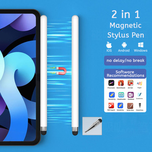 Stilo universale In metallo per touch screen adatto per <span class=keywords><strong>Apple</strong></span>/samsung/xiaomi In gomma punta stilo 2 In 1 stilo - Product Image 2
