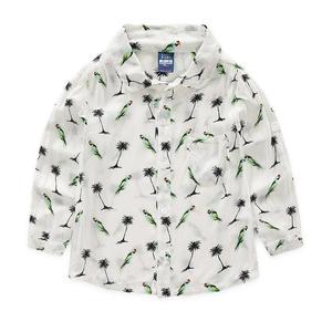 Chemises d'été en coton tissé à manches longues pour enfants, vêtements pour enfants - Product Image 1