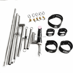 Fetish <span class=keywords><strong>bdsm</strong></span> bondage scaffale in acciaio inossidabile dildo in pelle giocattoli del pene - Product Image 2