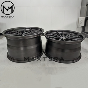 Jantes Maxtera forgées sur mesure, finition brossée noire, style <span class=keywords><strong>Brixton</strong></span> 2PC pour BMW, Porsche 911, Audi, AMG GT-R, Mustang, Camaro, Corvette, jantes en alliage - Product Image 6