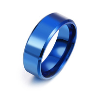 Hochwertige 4 Farben Anti Fade Titan Stahl Ring Rohlinge Beliebte Günstige Edelstahl Band Ring Für Männer