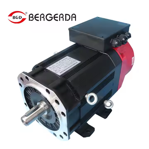มอเตอร์แกนหมุนแบบอะซิงโครนัส BERGERDA สามเฟส กันน้ำ 7.8A 3.7KW 6000rpm 23.5Nm รุ่น S2-H3P7AA/AMM-165AH037AAA 380V แบบยึดหน้าแปลน - Product Image 4