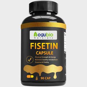 Aogubio suplemen kesehatan 98% kapsul Fisetin 500mg OEM Vegan Fisetin Capsules - Product Image 3
