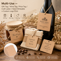 Nouvelle collection : Cartes de présentation classiques 8,8*5,6 cm pour bijoux, 100 pièces, en papier kraft noir vierge, pour colliers et boucles d'oreilles, logo personnalisé accepté