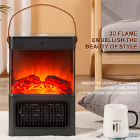 Cheminée électrique OEM/ODM 1500W portable avec flamme LED pour chauffage intérieur, maison, bureau, décoration de Noël