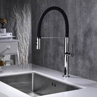 Robinet de cuisine en laiton de qualité supérieure pulvérisateur extractible Silicone noir Torneira robinet de cuisine en céramique robinet d'eau robinet d'évier mitigeur Grifo
