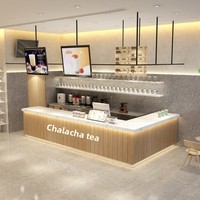 Solutions de design intérieur modernes pour kiosques à café, salons de thé, cafés-bars, comptoirs de caisse lumineux et tables de réception – Fabricant chinois