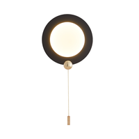 Vente en gros Interrupteur à tirette en fer Applique murale LED moderne pour chambre et salon Applique murale à intensité variable