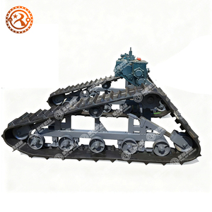 Шасси на резиновых гусеницах для тяжелых условий эксплуатации с редуктором, подходит для погрузчиков, долговечное и износостойкое, превосходные вседорожные характеристики - Product Image 2