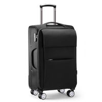 Valise de voyage carrée élégante et personnalisable en tissu Oxford rose, étanche, avec roulettes pivotantes – Vente en gros usine OEM&ODM
