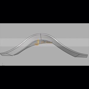 Escultura Art Deco de Acero Inoxidable Personalizada de Lujo ANW3201 que Crea Declaraciones Visuales Atemporales - Product Image 2