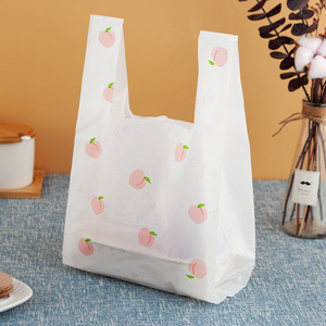 Bolsas de Plástico Personalizadas de Agradecimiento (11.5" x 6.5" x 21") (Blancas) - Bolsas para Comestibles, Compras, Restaurantes, Tiendas de Conveniencia - Product Image 3