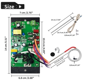 Termómetro <span class=keywords><strong>digital</strong></span> para carne OEM Wifi, controlador <span class=keywords><strong>PID</strong></span> para parrilla de barbacoa con control de temperatura de parrilla LCD colorido - Product Image 4