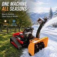 Tondeuse à chenilles télécommandée toutes saisons EPA avec souffleuse à neige en option pour l'aménagement paysager municipal