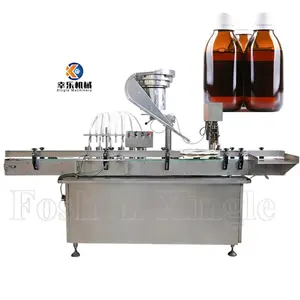 Lubricant Rotary Screw Capper Filler Sorter Washing Liquid Perfume Automatic Bottle Oil Filling And Capping Machine