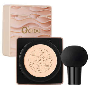 Crème BB en poudre pressée aux champignons, fond de teint coussin éclaircissant nude, imperméable, hydratant, certifié CE, 20g - Product Image 1
