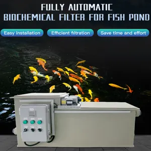 Qlozone Aquaculture 5000litre Capacity Fish Pond Filter Rotary Drum Water Filtration System Koi Pond Filters