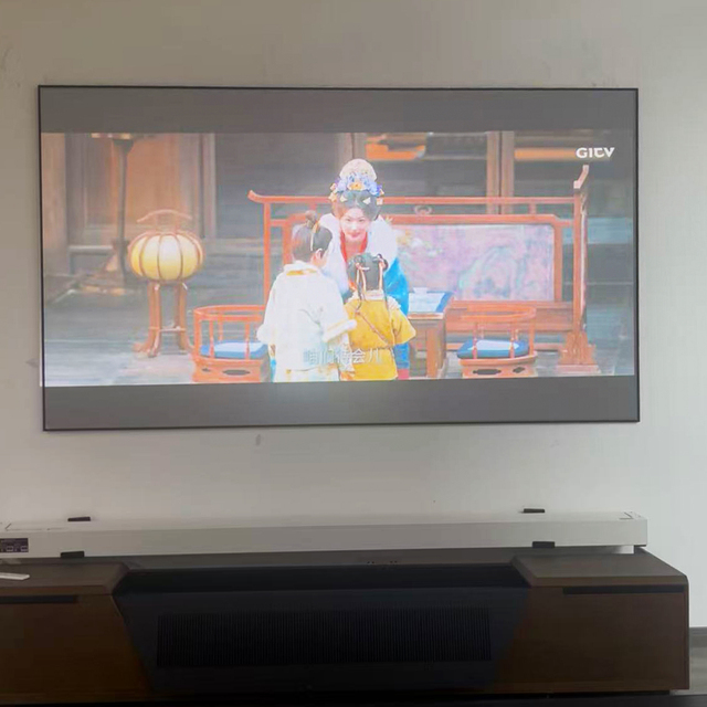 Factory ultra Short Throw Projector Screen Fixed Frame Screen 4K HD ALR Grey Crystal Projection Screen for Laser TV Home Theater