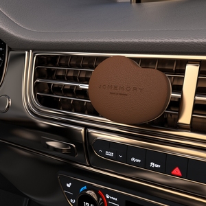 Rafraîchisseur d'air en métal et cuir pour voiture, huile essentielle, sublimation, <span class=keywords><strong>galet</strong></span>, diffuseur d'évent pour voiture - Product Image 2