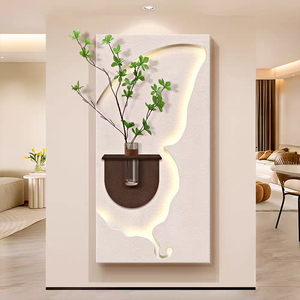 Obras de Arte Contemporáneas en 3D, Tallado en MDF, Decoración de Pasillo en Piedra Arenisca Hecha a Mano, Cuadros Abstractos con Luz LED y Arte Mural <span class=keywords><strong>para</strong></span> Sala de Estar - Product Image 1