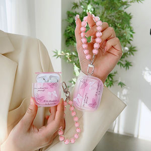 Para <span class=keywords><strong>Airpods</strong></span> 1 2 3 <span class=keywords><strong>Pro</strong></span> Anti-caída suave TPU creativo Rosa mariposa colgante con llavero auricular funda protectora Cove para <span class=keywords><strong>Apple</strong></span> - Product Image 6