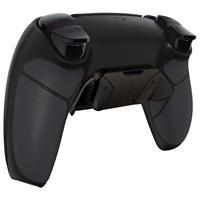 Kit de modification pour manette PS5, poignée en caoutchouc noir, kit de remapage RISE4 V3 avec carte de remapage, bouton arrière, coque arrière