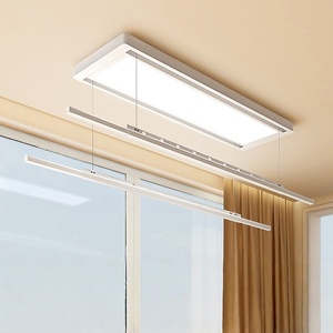 Séchoir électrique intelligent à levage automatique et éclairage intégré pour plafond suspendu, ultra-mince et invisible, avec fonction d'épaississement - Product Image 1