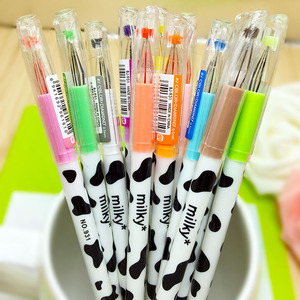 Bolígrafo de Gel con Diamantes de 12 Colores, Diseño de Vaca <span class=keywords><strong>Lechera</strong></span>, 0.5mm, Bolígrafo de Rodillo de Colores para Estudiantes, Bolígrafo para Firmar - Product Image 2
