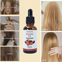 Formula Baru Minyak Rambut Bataan Organik Murni dengan Peppermint, Tanpa Bilas, Mempromosikan Pertumbuhan Rambut dan Memperbaiki Kerusakan Akibat Bahan Kimia