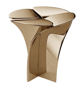 Mesa de Centro de Diseño de Alta Gama con Pedestal de Tres Secciones, Personalizada, para Sala de Estar, Mesa de Noche, Mueble Artístico para el Hogar - Product Image 6
