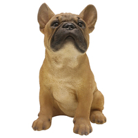 Offre Spéciale Résine statue de bouledogue Français sculpture réaliste fait main bull dog sculpture en résine/