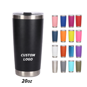 Produits populaires Logo personnalisé motif 20OZ 304 gobelet en acier inoxydable avec tasses de paille enduit de poudre pour café Camping <span class=keywords><strong>voyage</strong></span> - Product Image 3