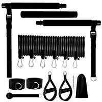 YX Juego de Bandas de Resistencia de Látex de Alta Calidad para Yoga y Gimnasio, 11 Piezas, 1.2m, Portátiles para Ejercicios de Fitness